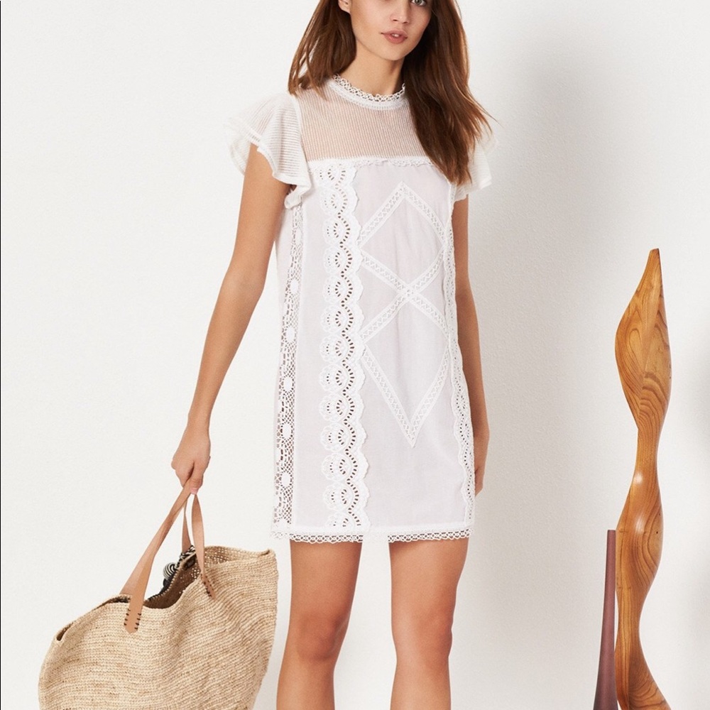 Clayton Eyelet-Embroidered Mini Dress
